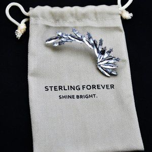 Sterling Forever Silver/Crystal Ear Climber (only 1 ear, not designed as a set)